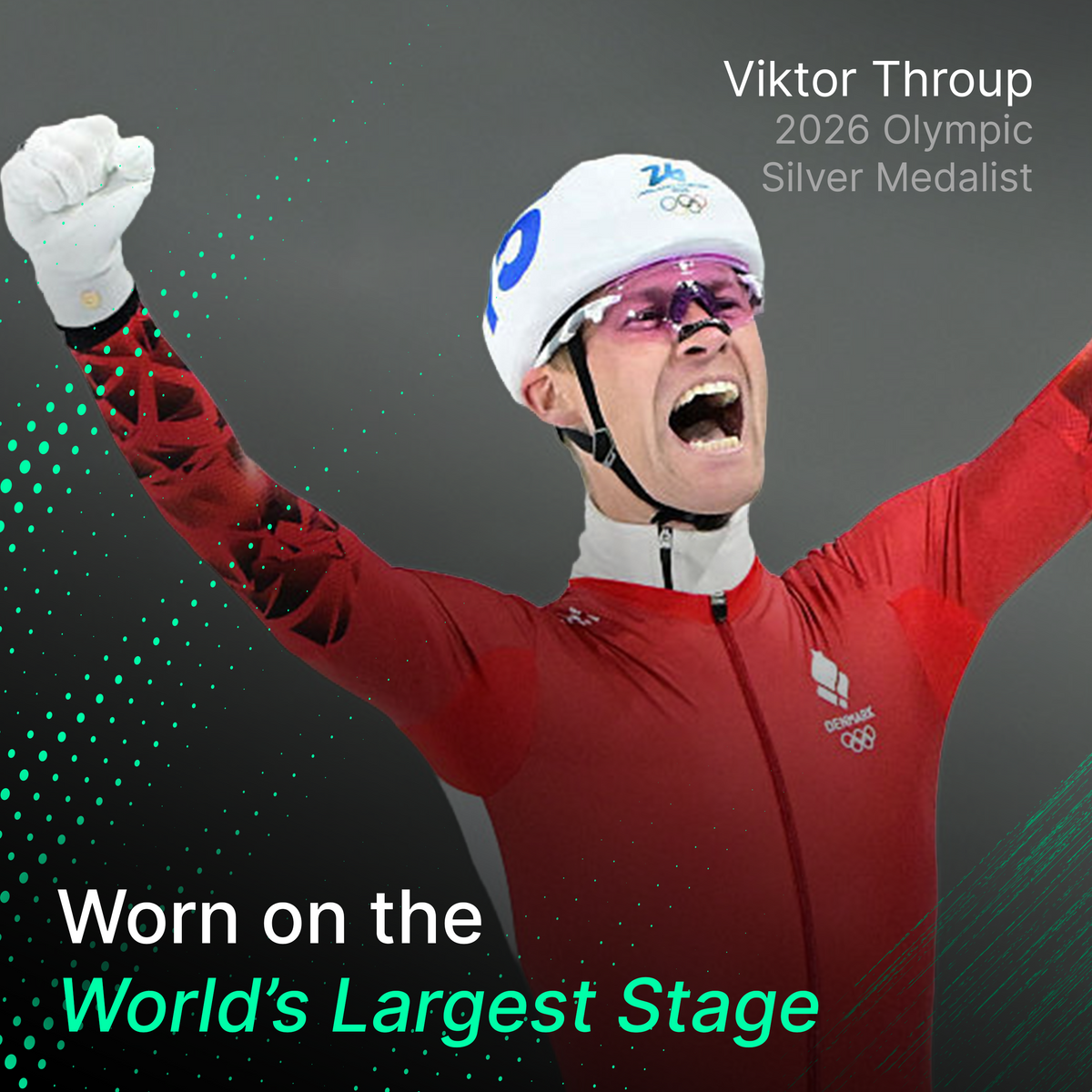 Worn on the world's largest stage — Viktor Thorup, 2026 Olympic Silver Medalist
